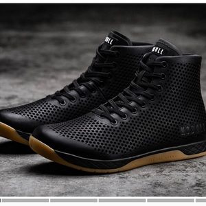 NOBULL High Top Black Gum Leather Trainer